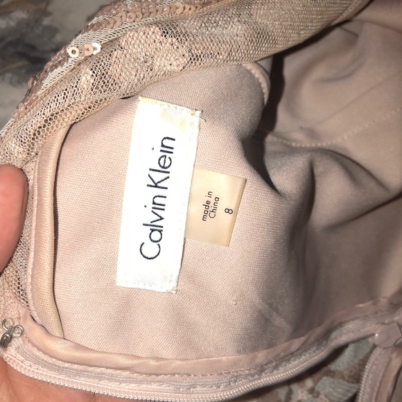 Rose gold Calvin Klein dress - Picture 4 of 5
